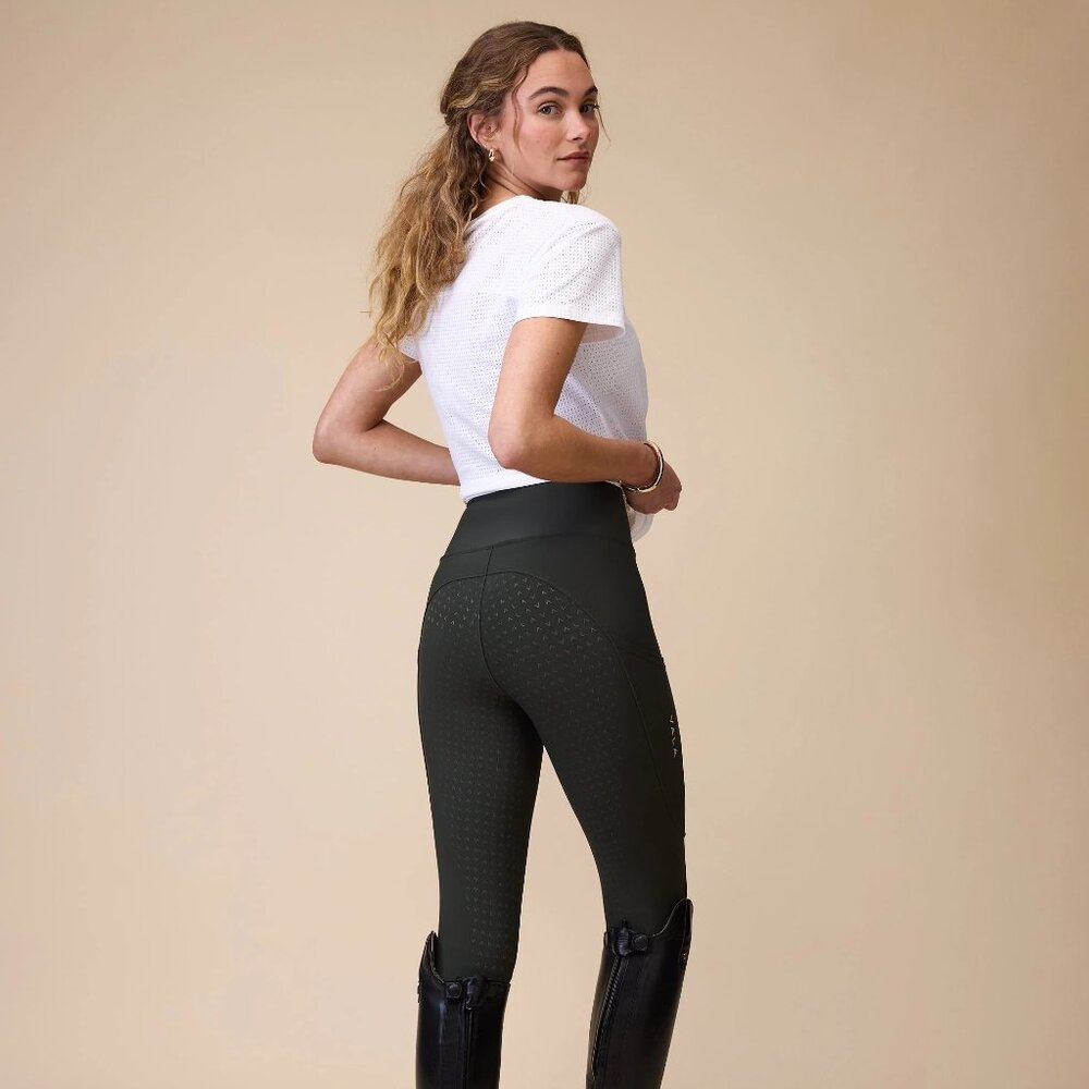 Vala Active Everyday Riding Leggings Size XL Black, Full Seat